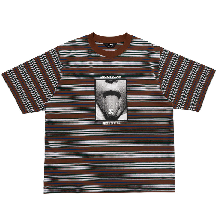 Lqqk Studio Collab Multi Border Tee
