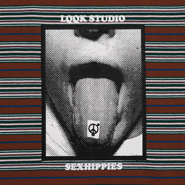 Lqqk Studio Collab Multi Border Tee
