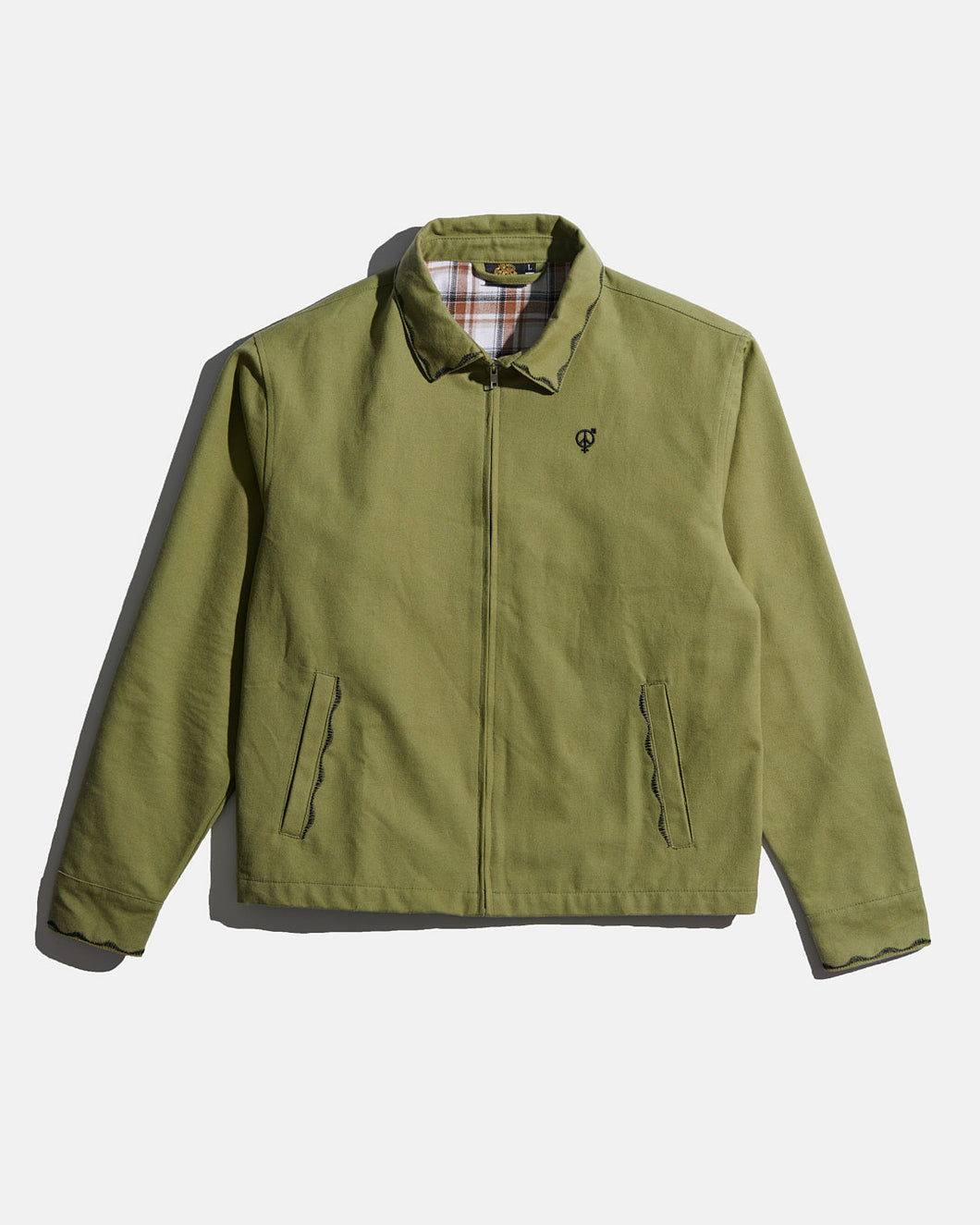 Welder's Stitch Harrington Jacket Olive