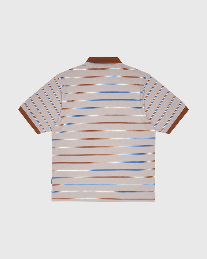 Split Stripe Polo Shirt