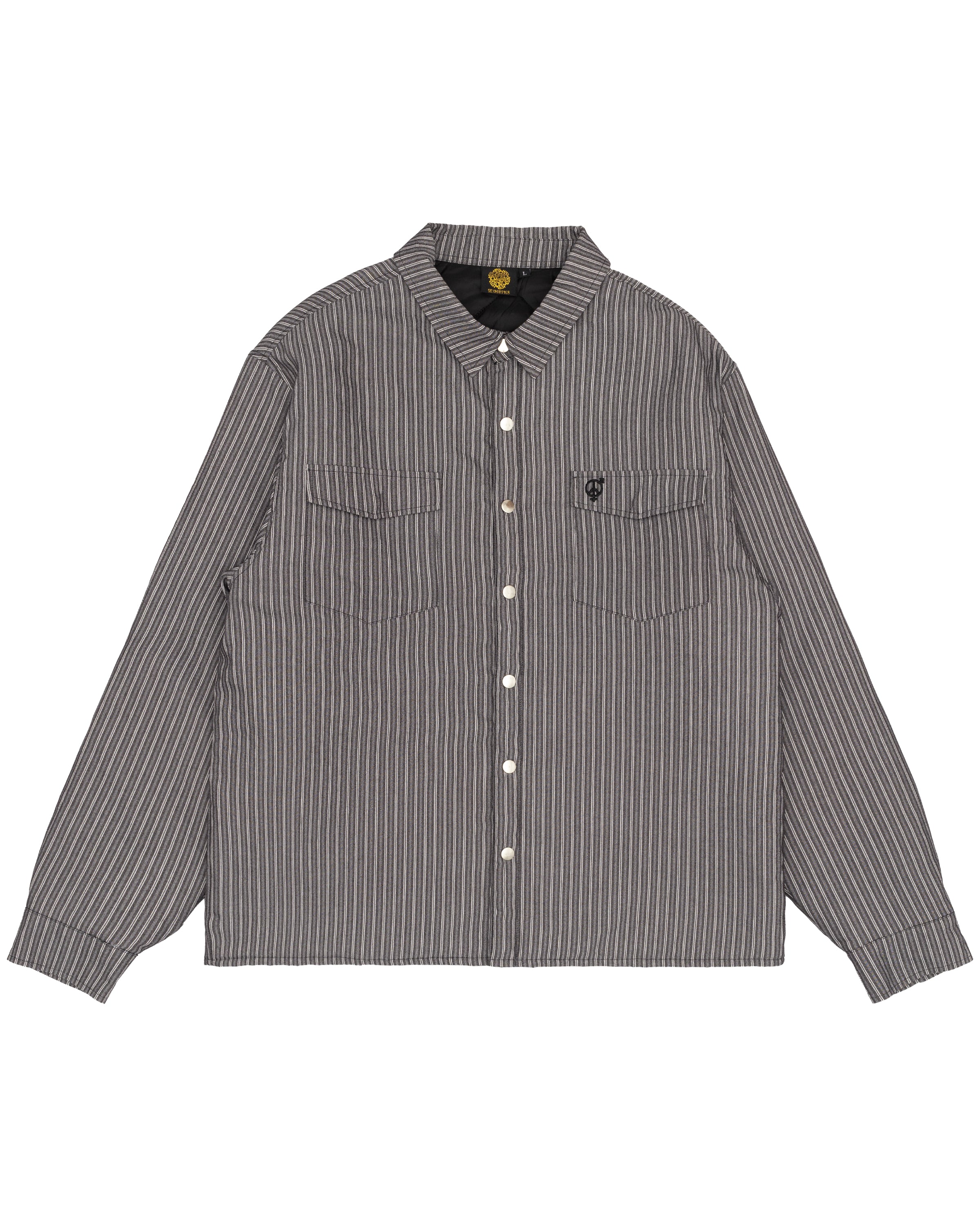 Insulated Snap Striped Work Shirt – sexhippies