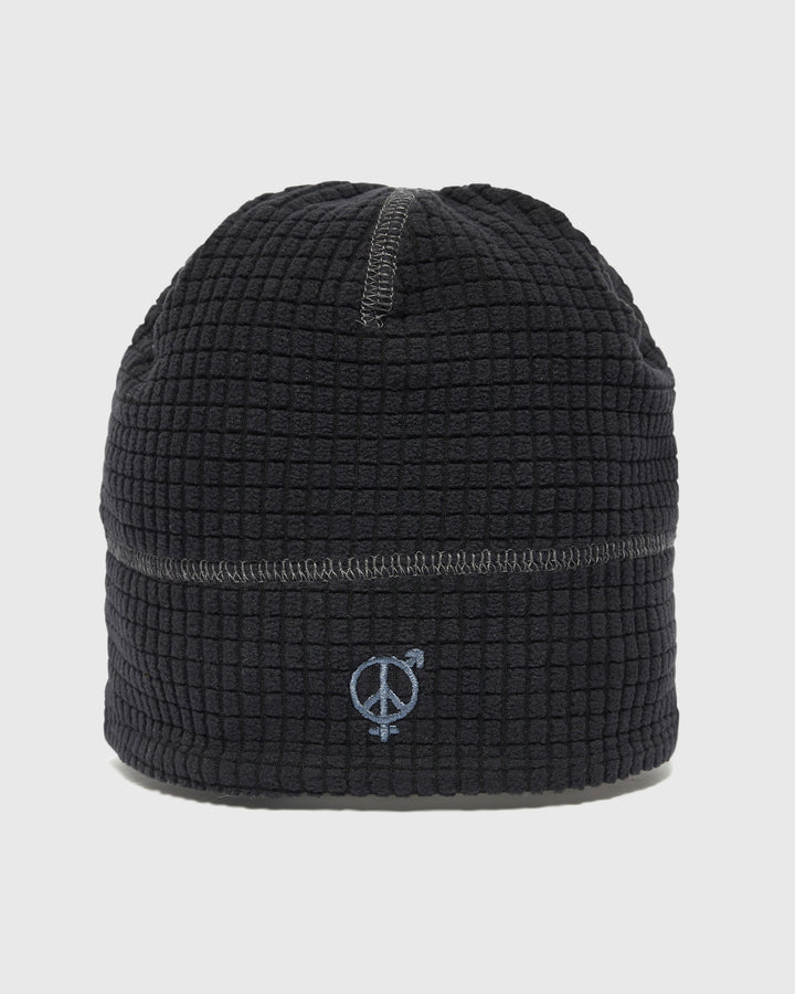 Reversible Grid Fleece Beanie