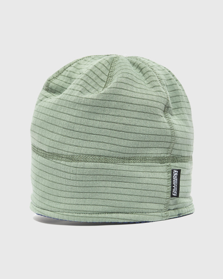 Reversible Grid Fleece Beanie