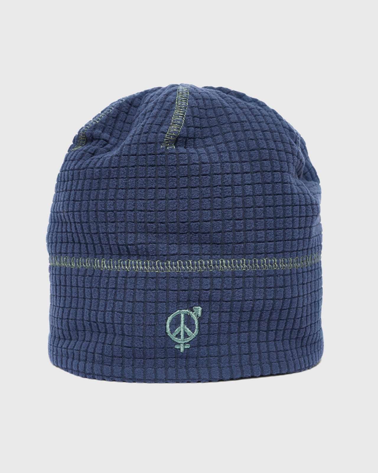 Reversible Grid Fleece Beanie