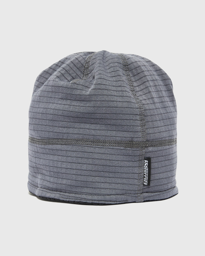Reversible Grid Fleece Beanie